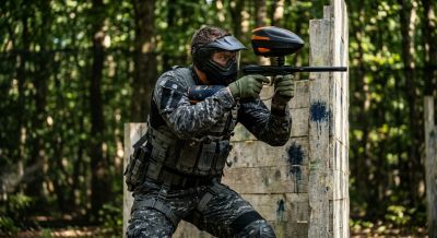 Person paintballing