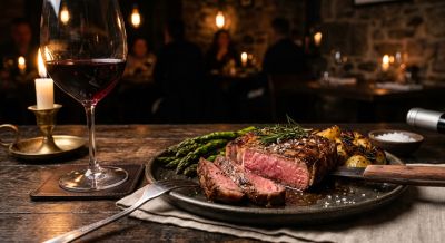 Gourmet steak dining experience