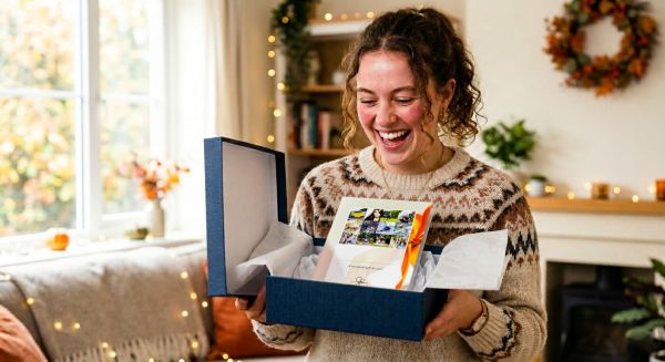 A physical experience gift voucher presentation pack