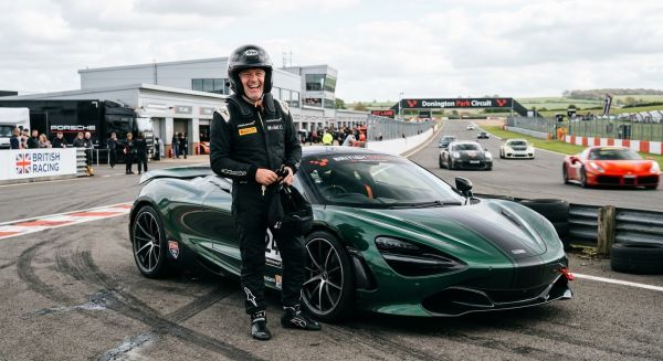 Man enjoying a supercar track day