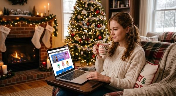 Browsing for Christmas gifts online
