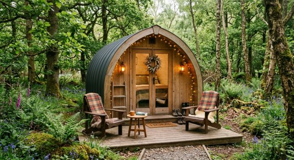 Peaceful glamping pod getaway in the UK
