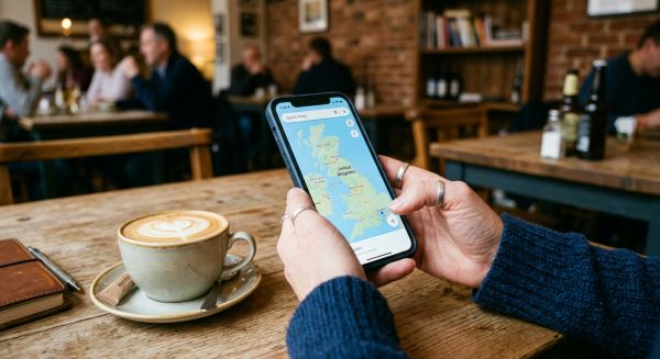 Searching for experience locations on a smartphone
