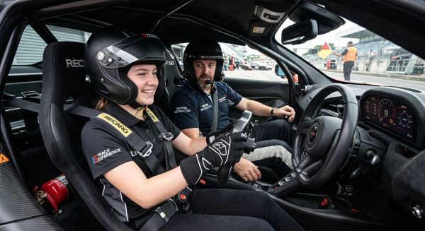 Junior driving experience with dual control supercar