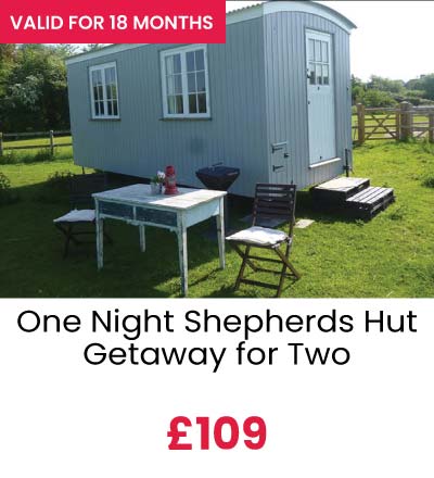 One Night Shepherds Hut Getaway for Two 109