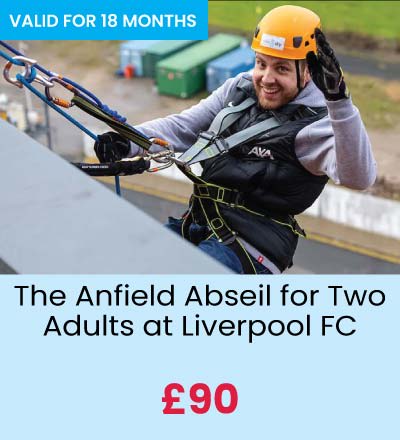 The Anfield Abseil for Two Adults at Liverpool FC 90