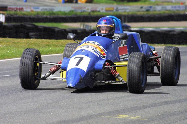 Single Seater Racing Car Driving