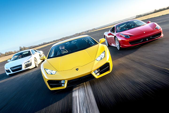 Ferrari, Aston, Lambo or Audi R8, plus a High Speed Passenger Ride