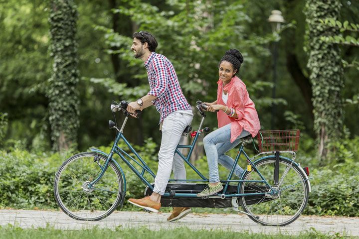 A tandem bike sale