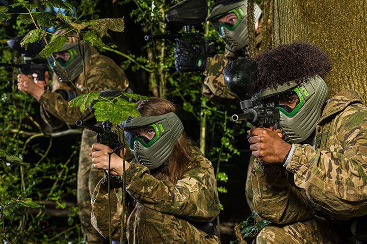 Forest Paintballing for Four with 200 Paintballs and Pizza