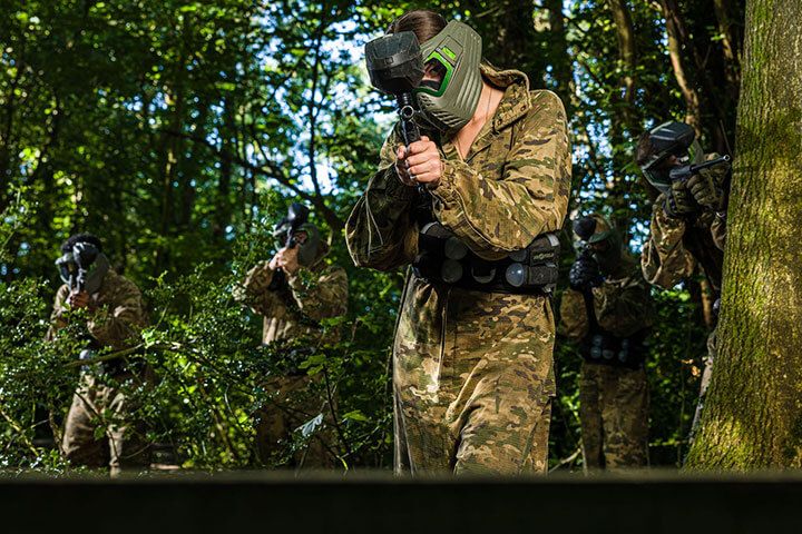 Forest Paintballing for Four with 200 Paintballs and Pizza