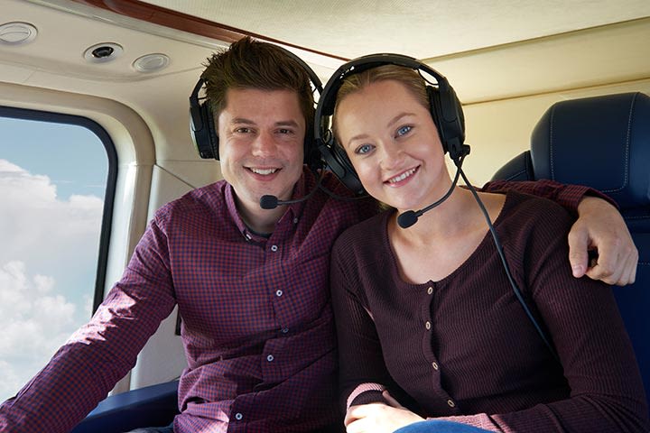 Blue Skies Helicopter Flight with Bubbly for Two