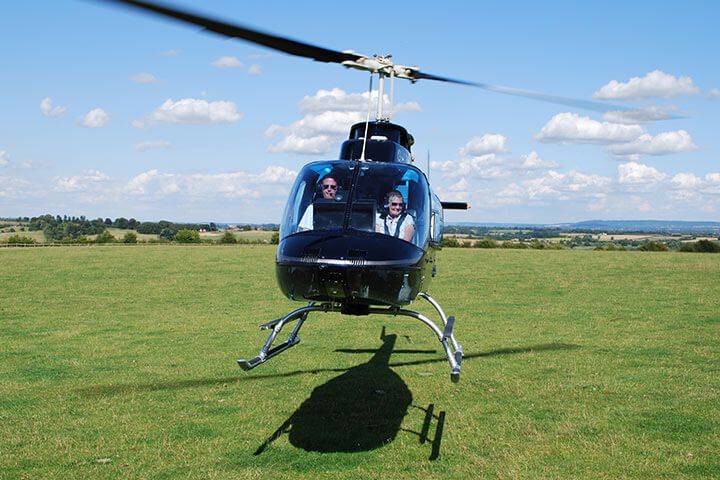 Blue Skies Helicopter Flight with Bubbly for Two