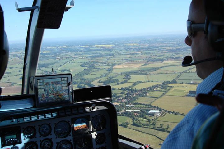 Blue Skies Helicopter Flight with Bubbly for Two