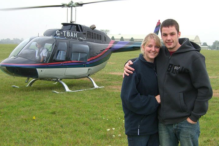 Blue Skies Helicopter Flight with Bubbly for Two