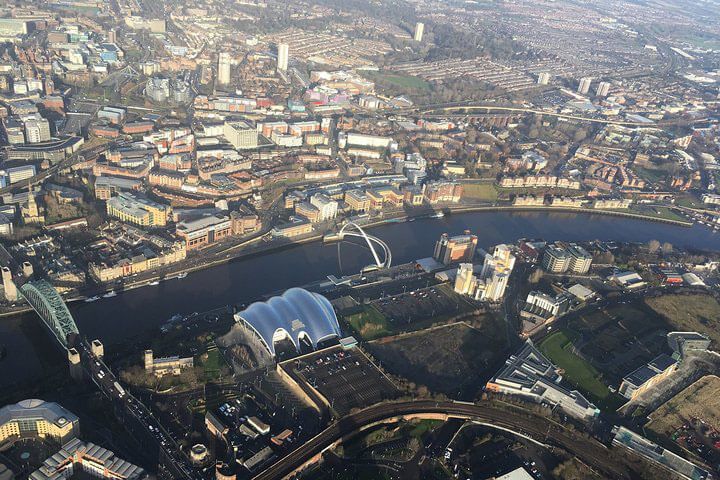 Extended Newcastle City & Angel of the North Helicopter Tour