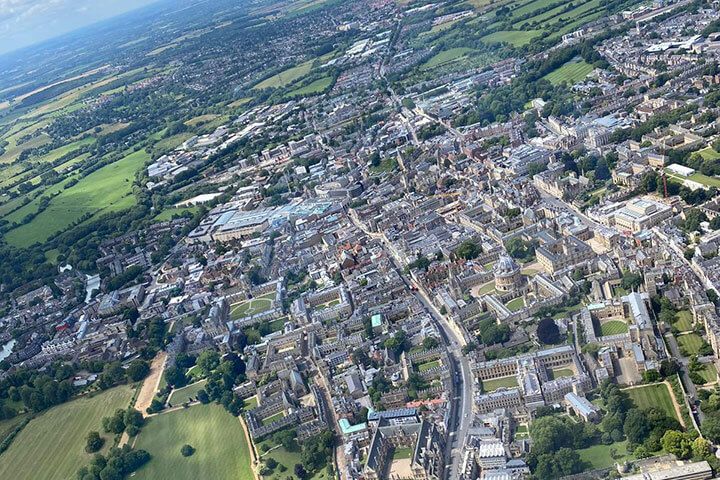 Extended Oxford City & Dreaming Spires Helicopter Tour for Two