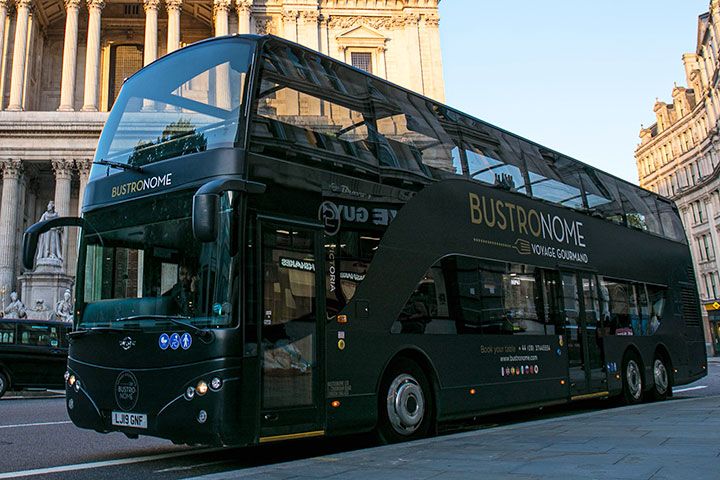 Six Course Dinner and Bus Tour for Two at Bustronome London