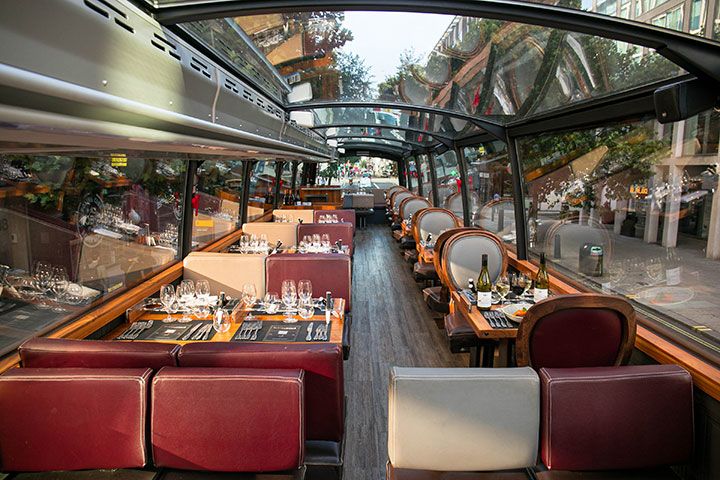 Six Course Dinner and Bus Tour for Two at Bustronome London