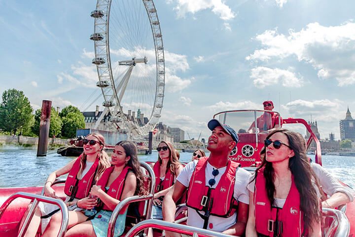 Thames RIB Boat Trip and a Ride on the London Eye for Two