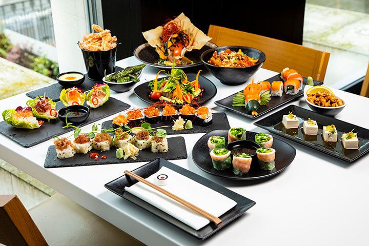 Unlimited Asian Tapas & Sushi with Bottomless Beer or Wine for Two