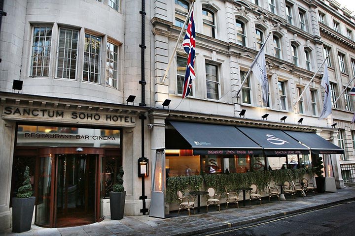 Three Course Meal with a drink for Two at the Sanctum Soho Hotel