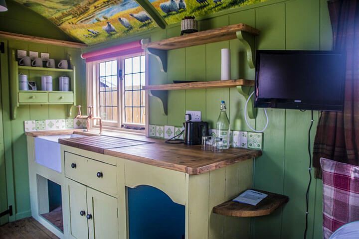 Two Night Shepherd Hut Stay for a Family of Four at The Stonehenge Inn