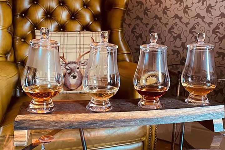 Self-Guided Whisky Tasting Flight at Barbican Botanics