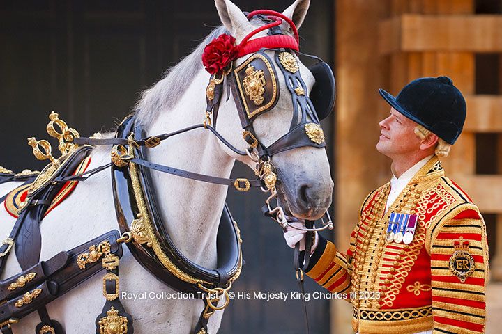 Entrance to The Royal Mews & Lunch at The Royal Horseguards Hotel for Two