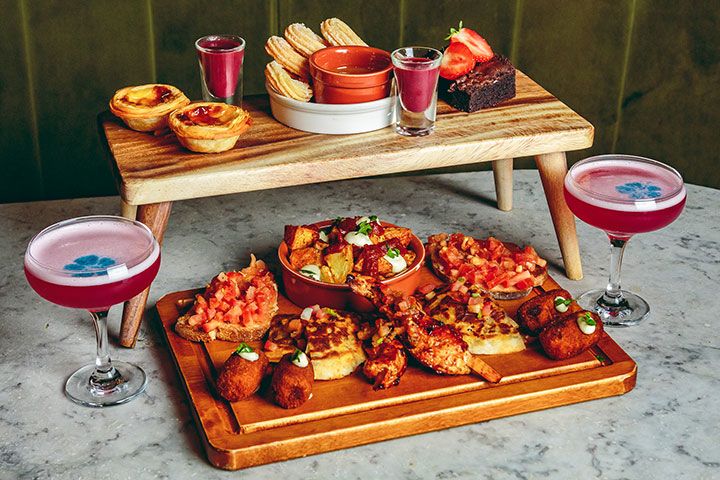 Afternoon Tea for Two with Fizz or A Cocktail at Revolution Bars