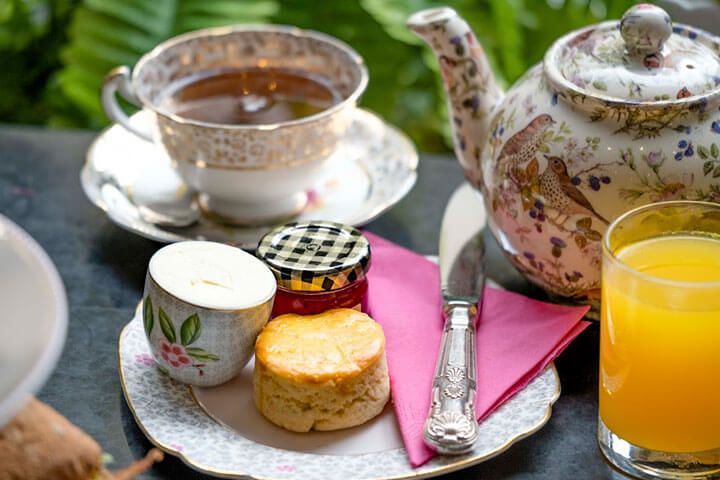 Traditional Afternoon Tea with a Gin Cocktail at Brigit Bakery