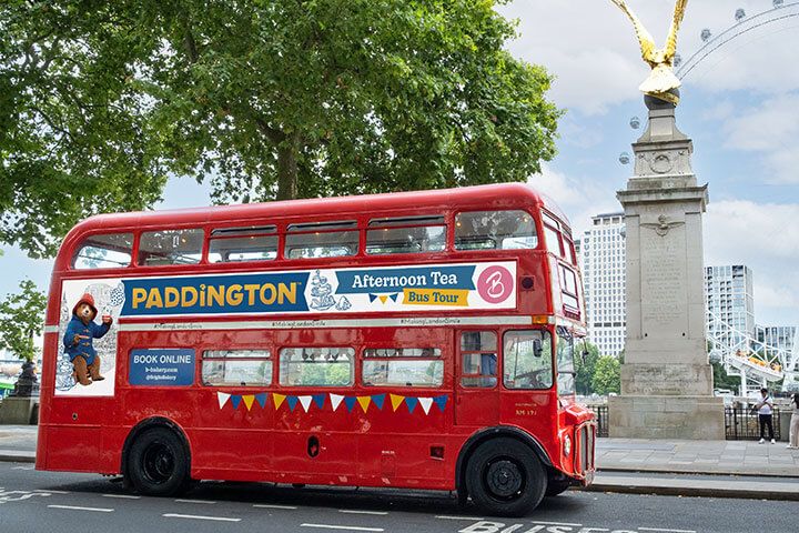 Weekend Paddington Afternoon Tea Bus Tour for One Adult & One Child