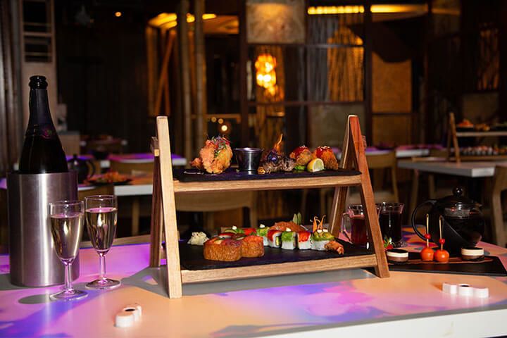 Bottomless Fizz and Pan Asian Afternoon Tea for Two at Inamo