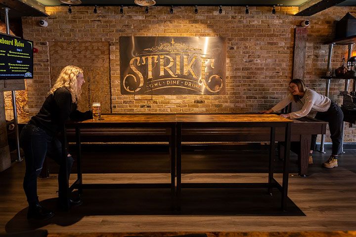 Bowling, Shuffleboard and Darts for Four at Strike