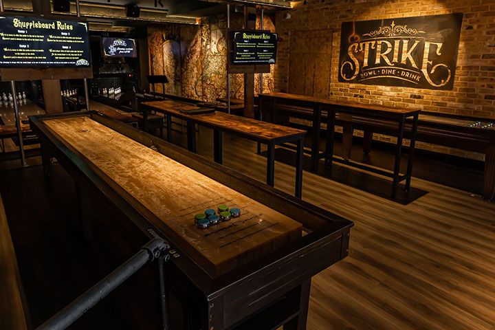 Bowling, Shuffleboard and Darts for Four at Strike