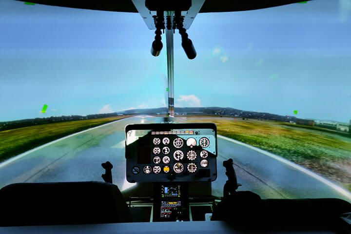 Private Helicopter Flight Simulator with Lunch for Two