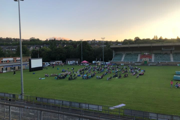 Family Outdoor or Drive In Cinema with Pizza 