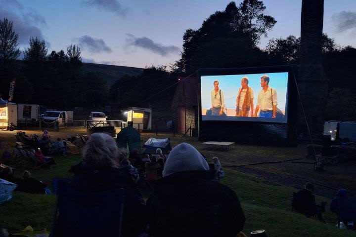 Family Outdoor or Drive In Cinema with Pizza 