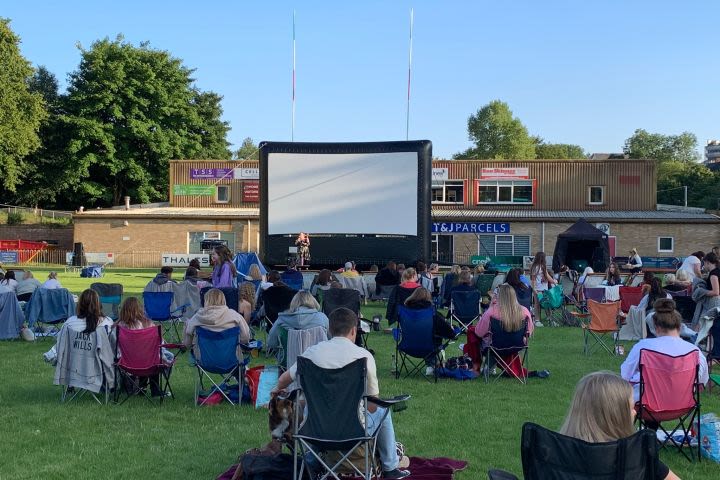 Family Outdoor or Drive In Cinema with Pizza 