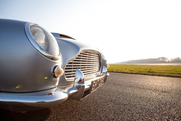 Jaguar E Type Vs DB5 Blast