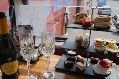 Red Bus Bistro Sparkling Afternoon Tea for Two