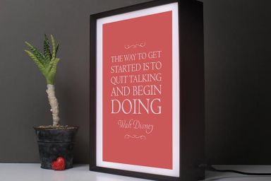 Personalised My Favourite Quote Light Box