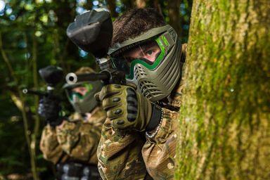 Forest Paintballing for Two with 200 Paintballs and Pizza