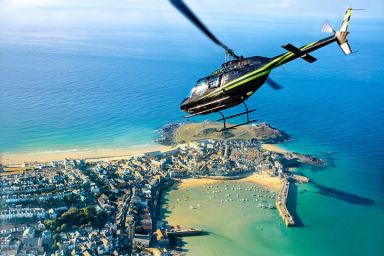 Deluxe Helicopter Flight with a Glass of Bubbly & Chocolates