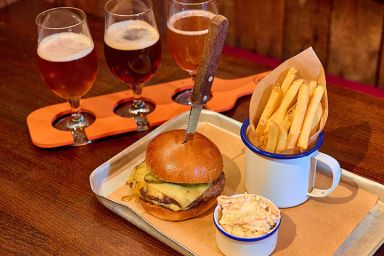 Beer Master Class and Burger Meal for Two