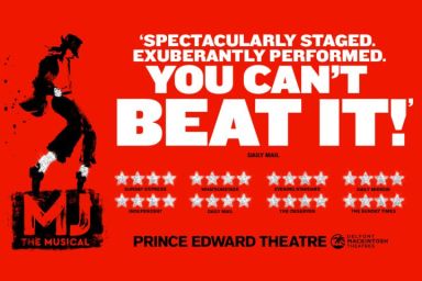 MJ The Musical Theatre Tickets & Two Course Meal for Two