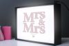 Personalised Mr&Mrs - Mr&Mr - Mrs&Mrs Light Box