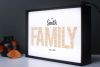 Personalised Family Name Light Box