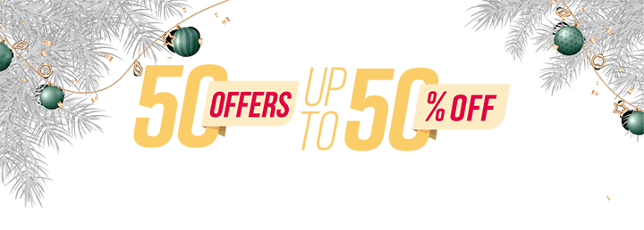 50 Offers - Up to 50% Off