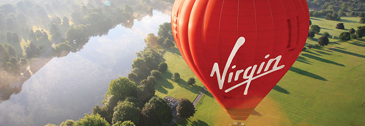 image of a sunrise champagne balloon flight for two